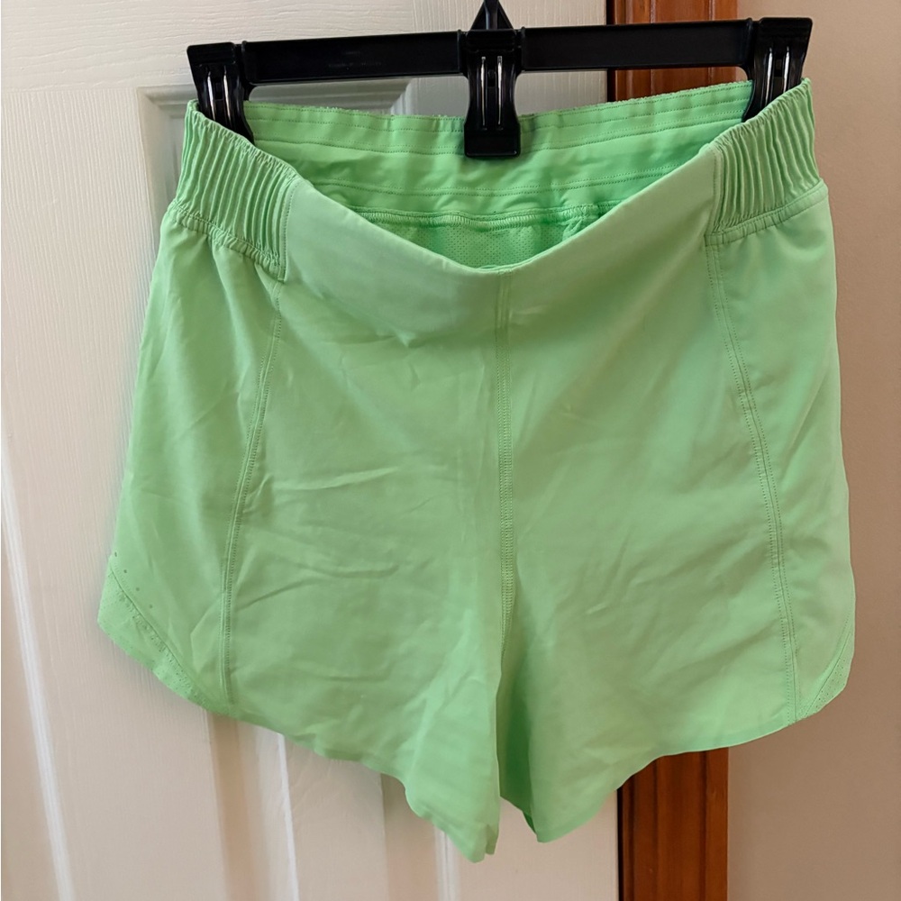 Lululemon Athletica Light Green Athletic Shorts
